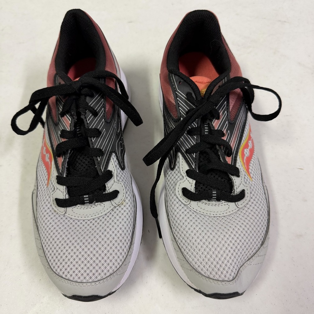 Saucony Cohesion Women's Running Shoes Gray Red Black US 8 UK 6 EU 39 Lace Up